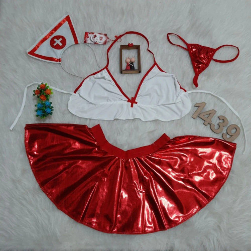 کاستوم پرستاری دامن چرم دیسکویی