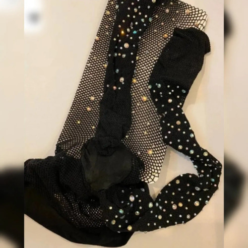 جوراب شلواری فاق باز نگین دار