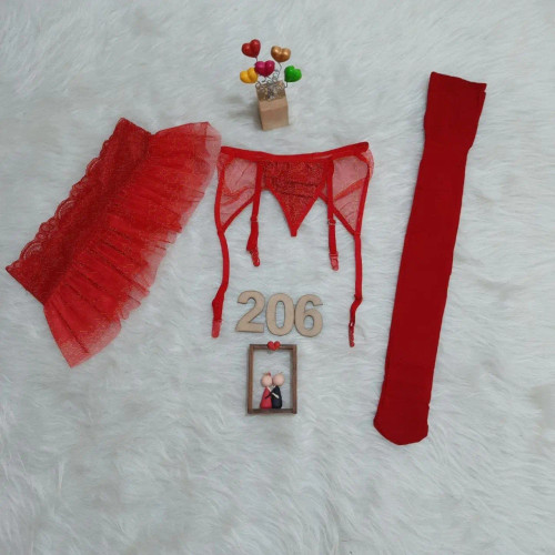 ست بند جوراب و جوراب و دامن