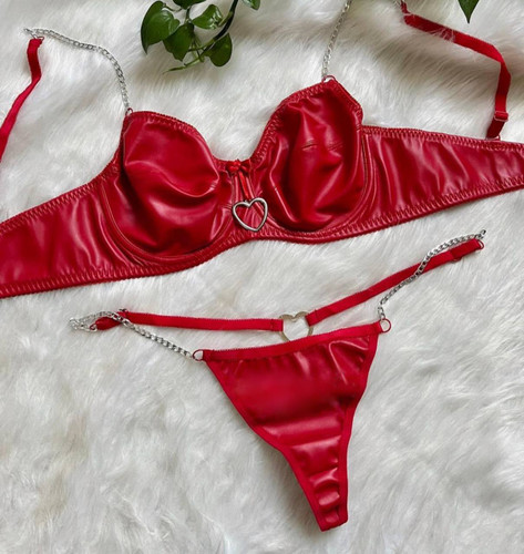 ست فانتزی چرم فنردار